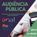 Convite: Audiência Pública com ENEL e Prolagos na Câmara de Iguaba Grande
