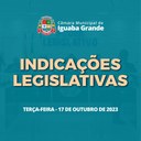 Indicações Legislativas da Sessão 1971 - 17/10/2023