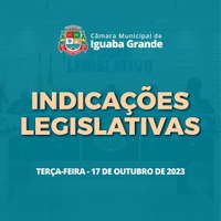 Indicações Legislativas da Sessão 1971 - 17/10/2023